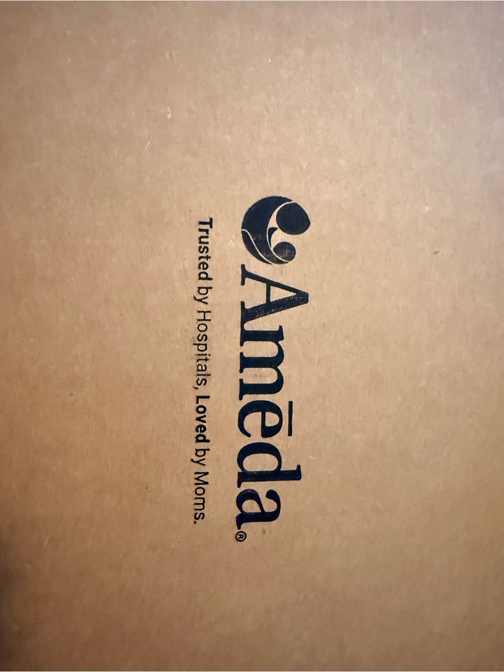 Ameda Brown Branded Cardboard Box with Logo